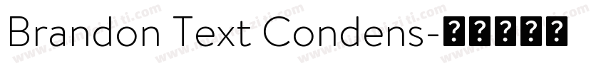 Brandon Text Condens字体转换